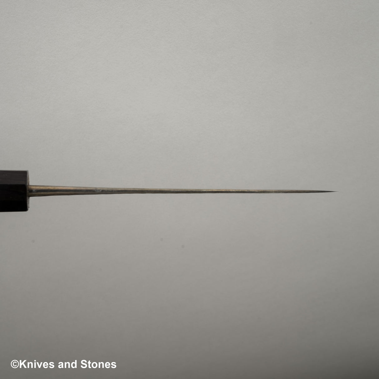 安立打刃物 青紙スーパー 槌目 黒打ち ペティナイフ 120mm