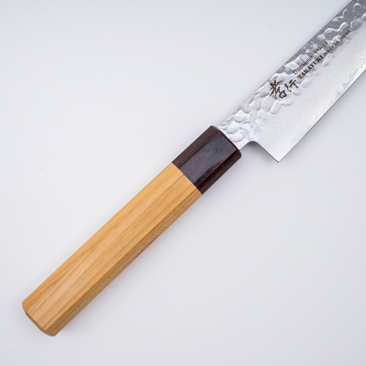 青木刃物製作所 V金10号 33層槌目ダマスカス 筋引 240mm 和柄