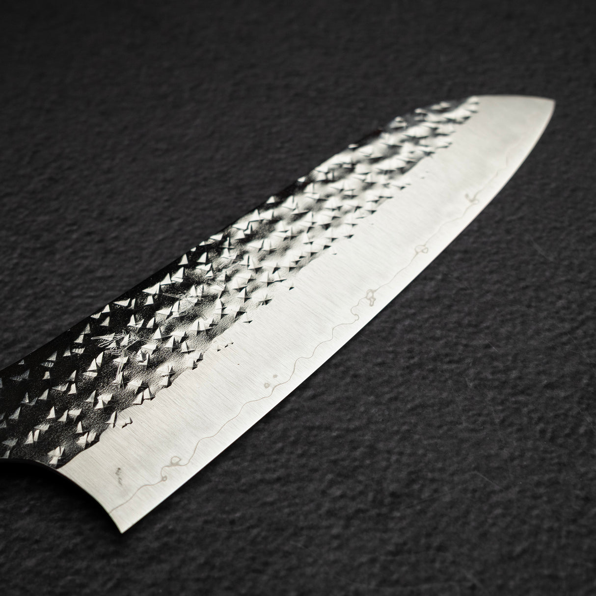 黒﨑打刃物 閃光 鋭 スーパーゴールド2 三徳 165mm 藍天目ハンドル 鞘付き