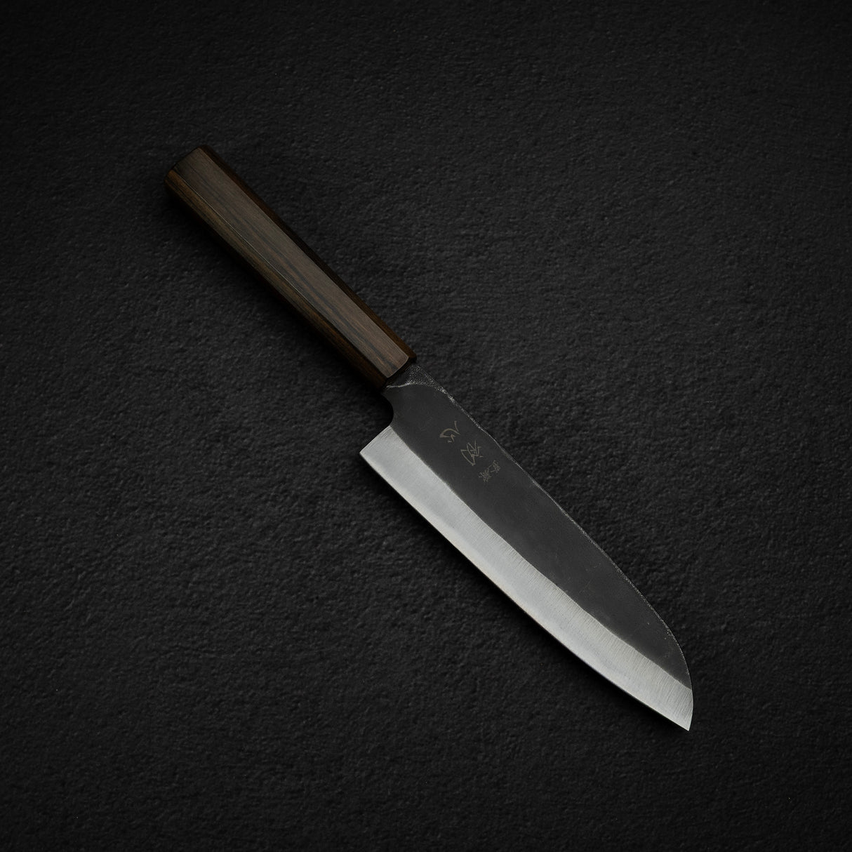 初心 青鍛え 青二鋼 黒打ち 三徳 165mm