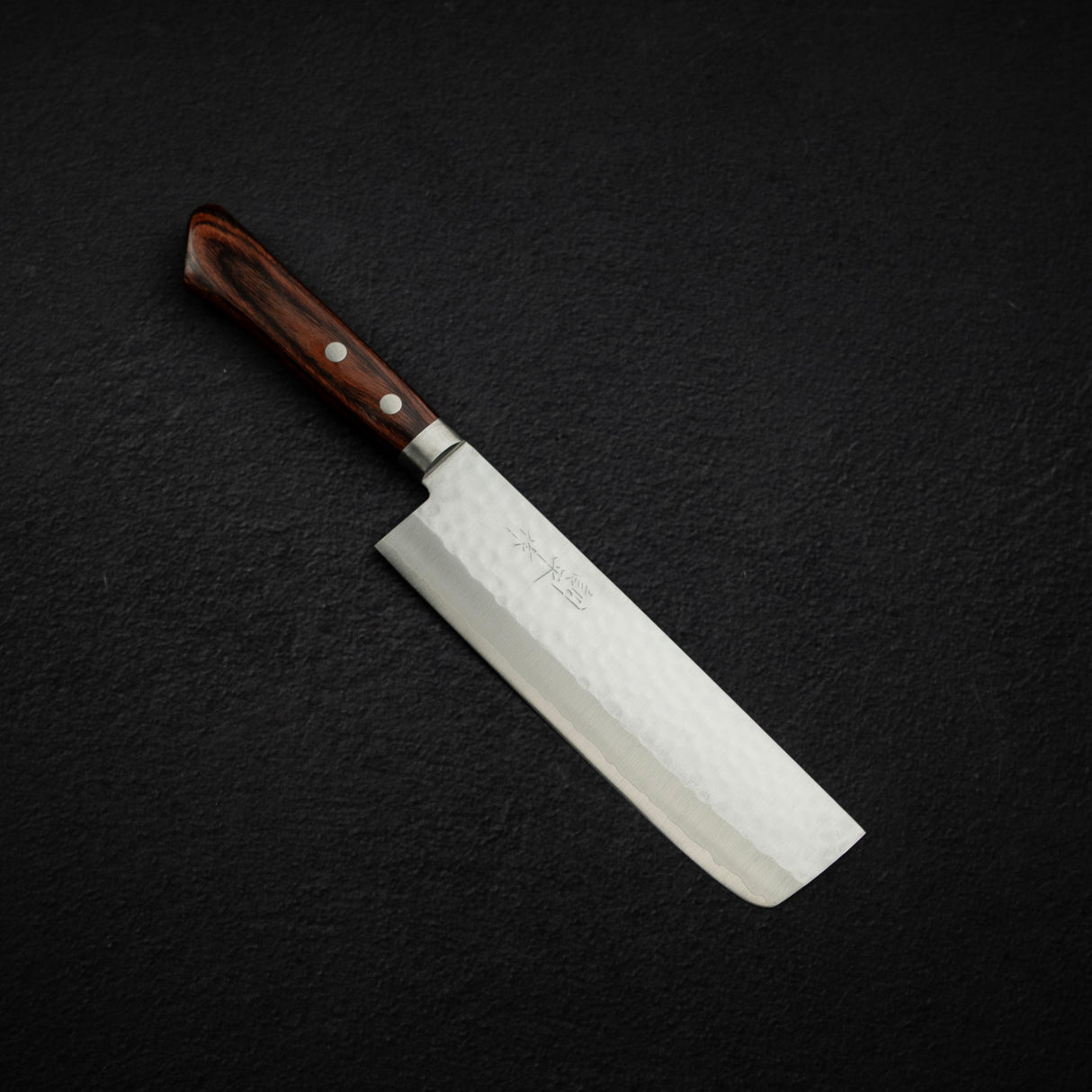 増谷打刃物 V金1号 槌目 菜切 165mm