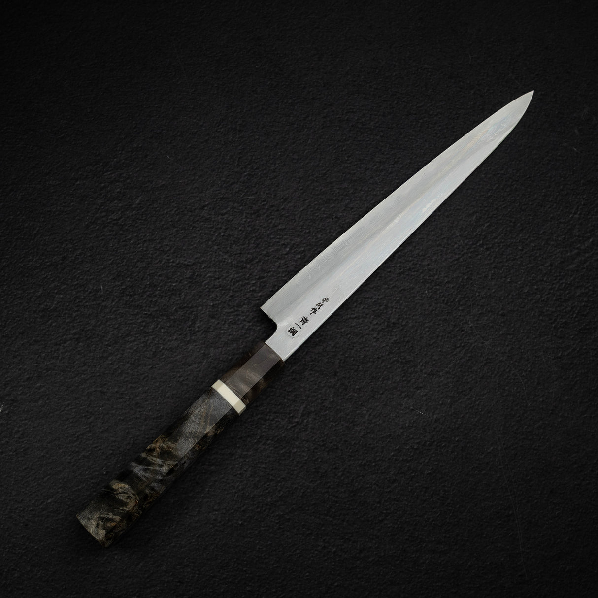 初心 x 中川打刃物 青一鋼 ダマスカス 筋引 240mm