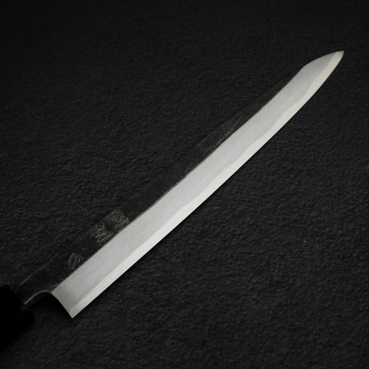 初心 x 明神利器制作所 白鷺 青二鋼 黒打ち 柳刃 240mm
