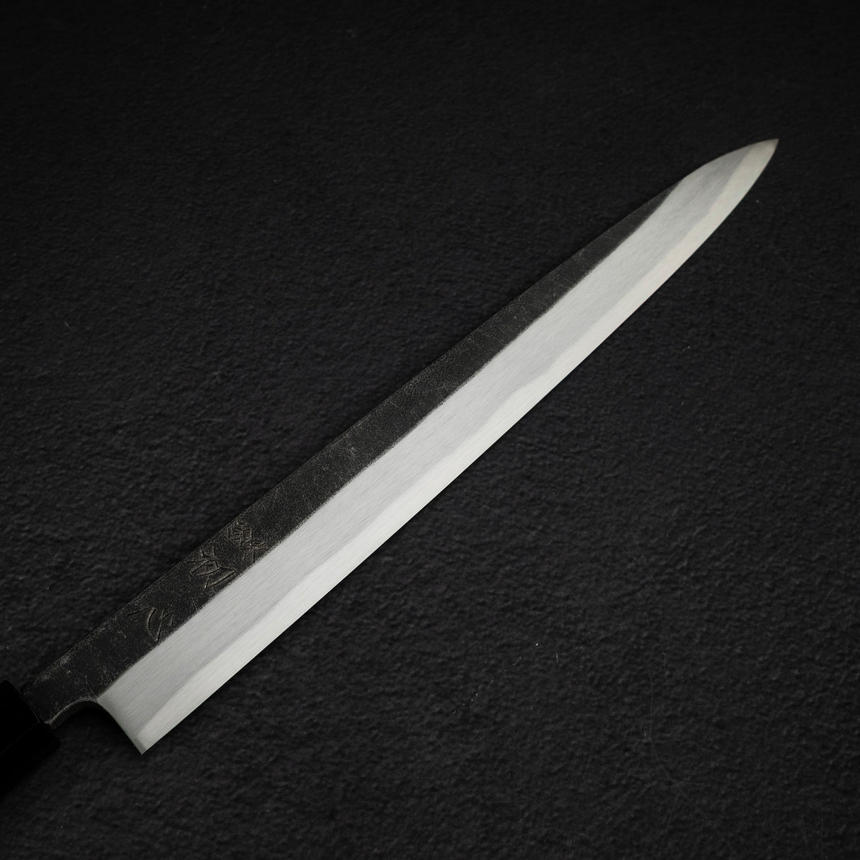 初心 x 明神利器制作所 白鷺 青二鋼 黒打ち 柳刃 300mm