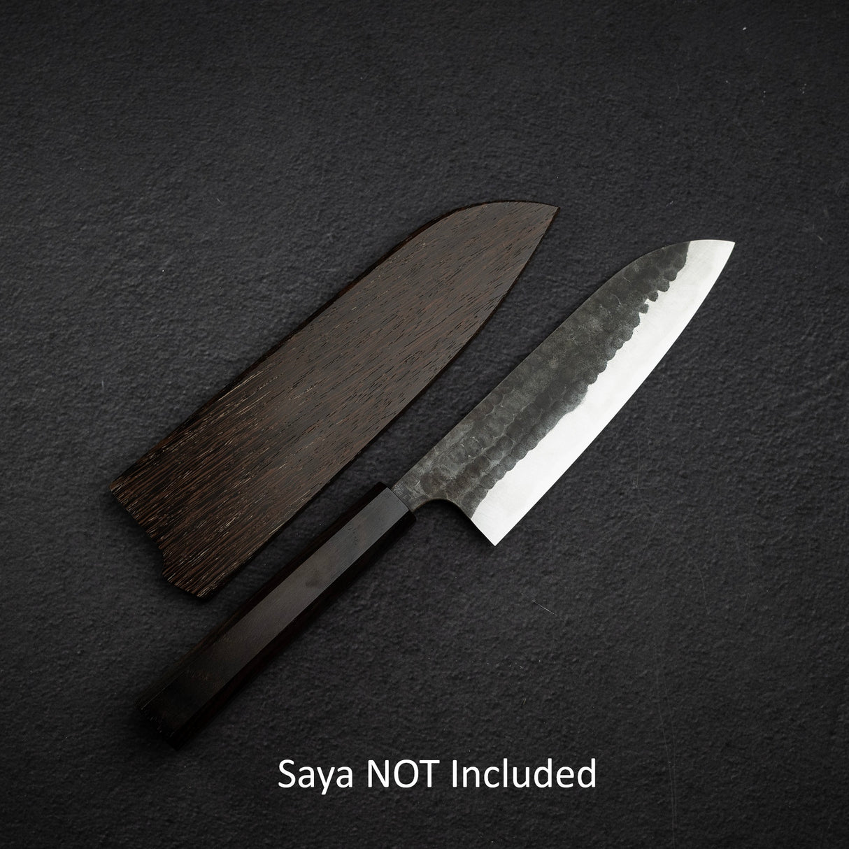 安立打刃物 青紙スーパー 黒打ち 槌目 三徳 170mm
