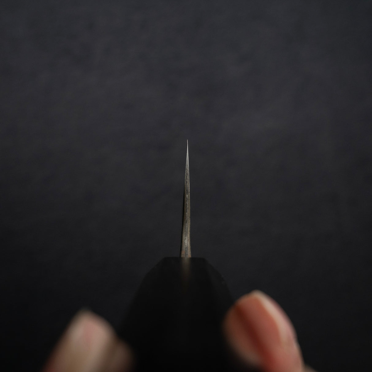 安立打刃物 青紙スーパー 黒打ち 槌目 三徳 170mm