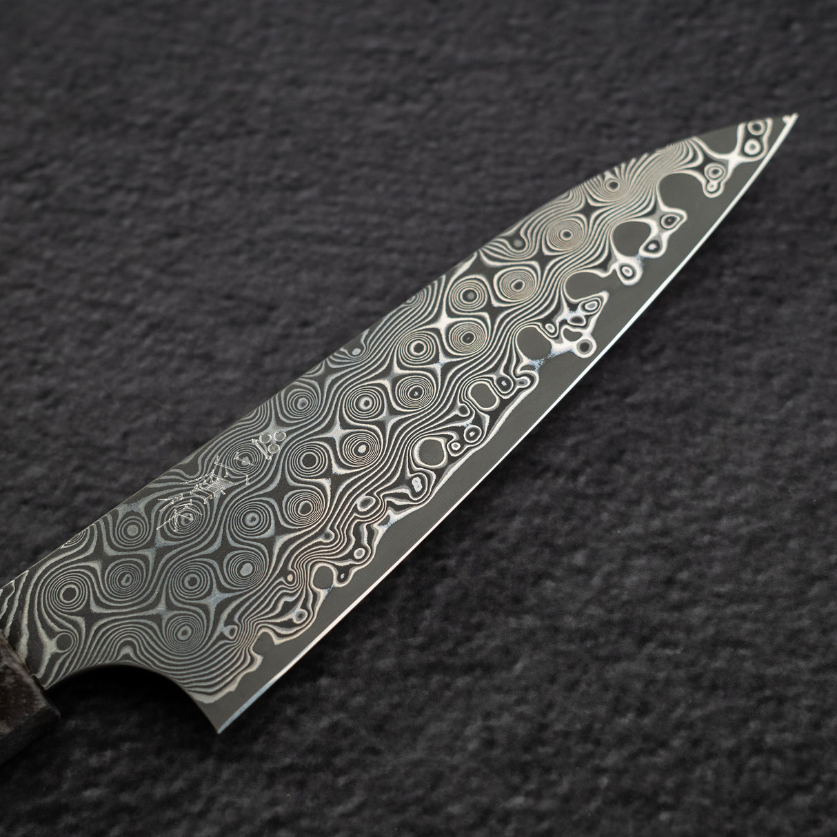 二唐刃物鍛造所 暗門 SG2 雨滴ダマスカス ペティナイフ 120mm