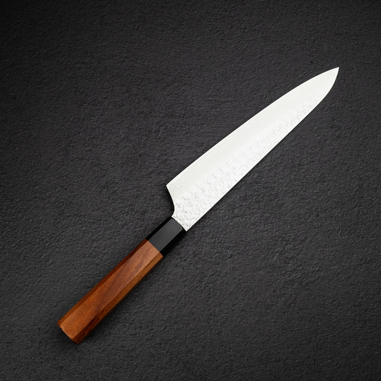 青木刃物製作所 スーパーゴールド2 槌目 ダマスカス 牛刀 210mm