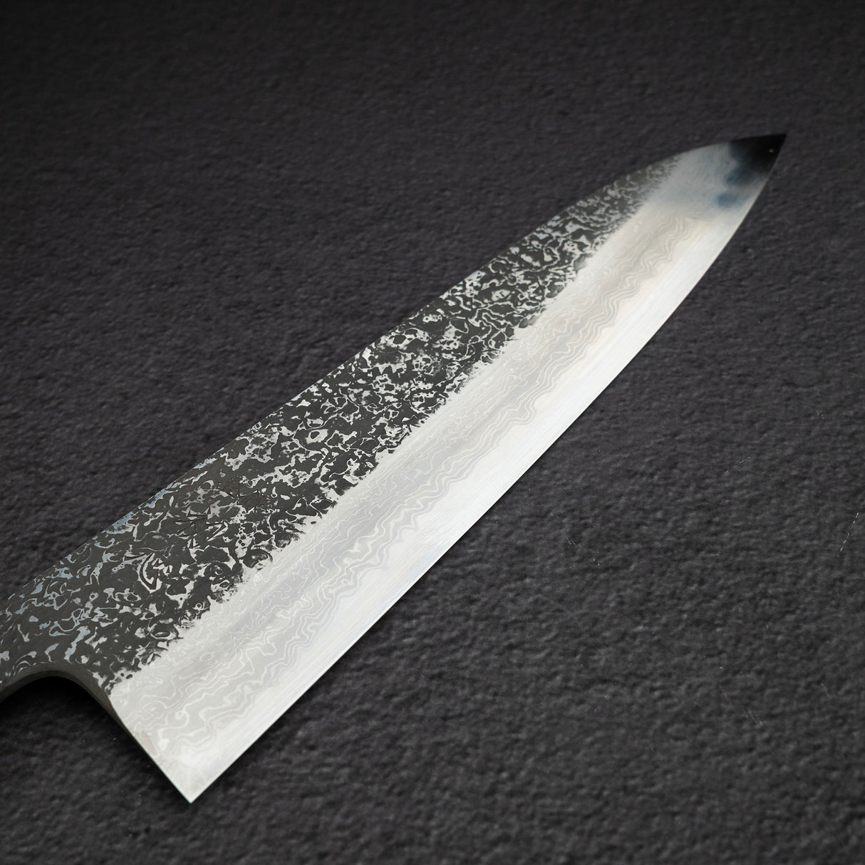 増田 吉秀 青一鋼 黒染めダマスカス 牛刀 240mm