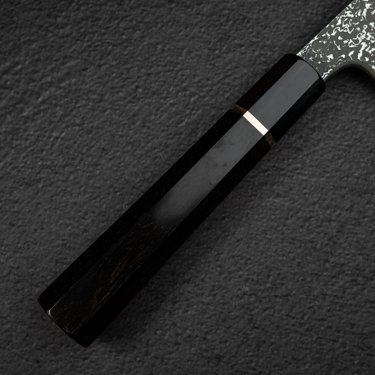 増田 吉秀 青一鋼 黒染めダマスカス 牛刀 240mm