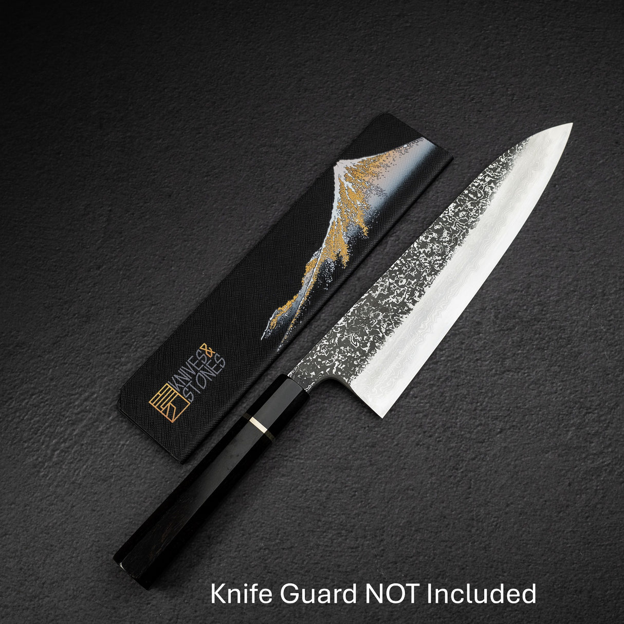 増田 吉秀 青一鋼 黒染めダマスカス 牛刀 240mm