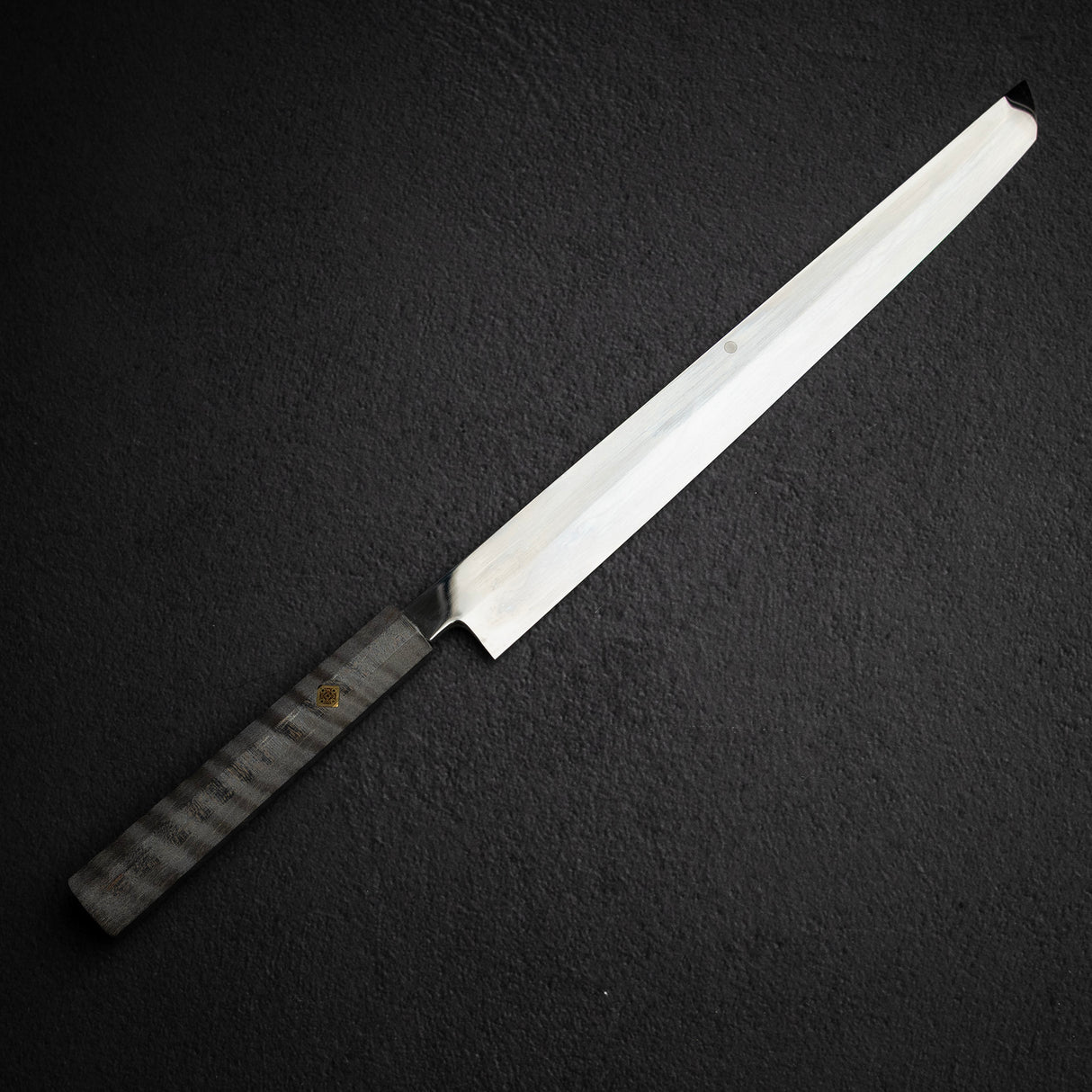 池田鍛錬所 白一鋼 水本焼 富士山刃文 先丸蛸引き 330mm
