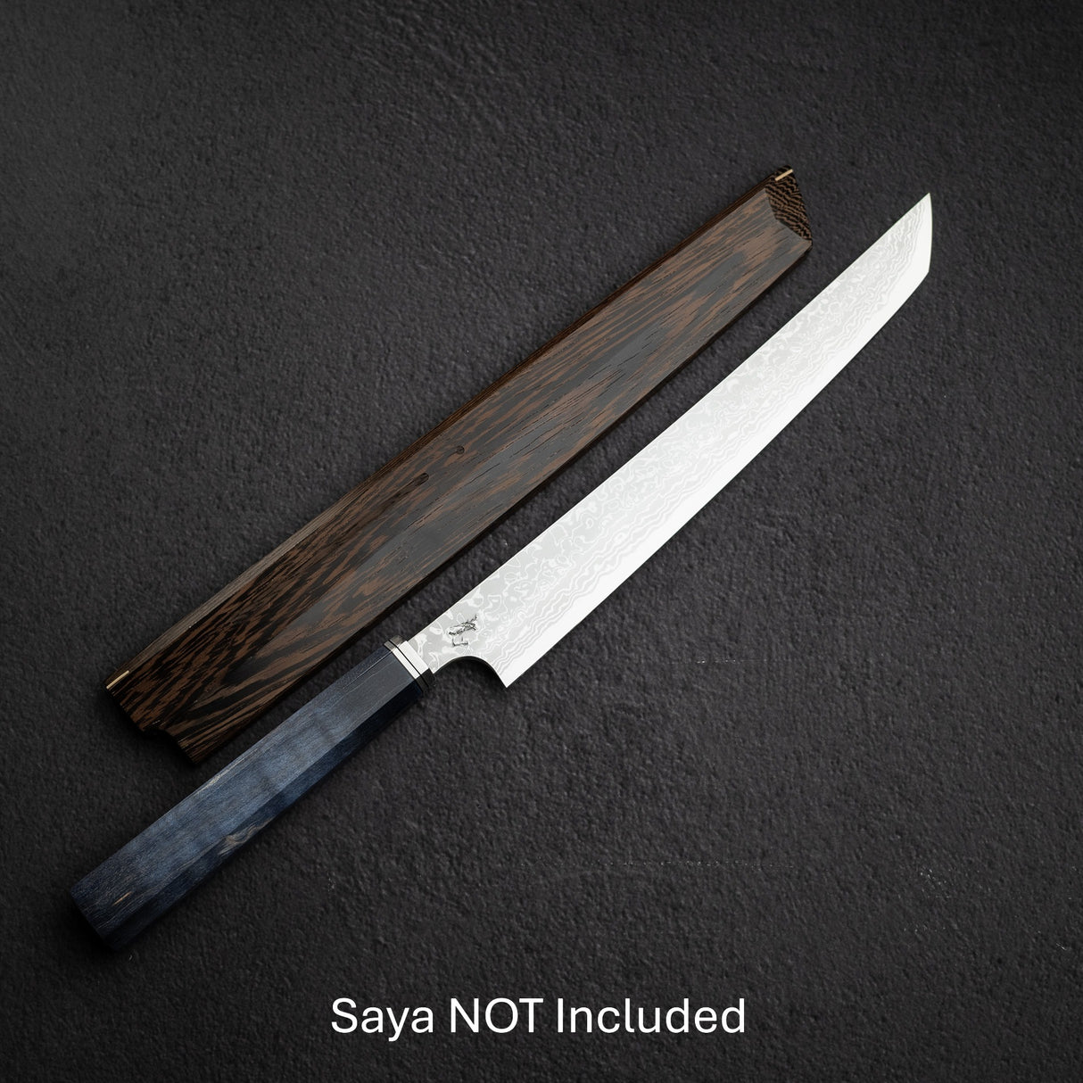 初心 x 弥氏 良寛 青二鋼 ダマスカス 先丸柳刃 270mm