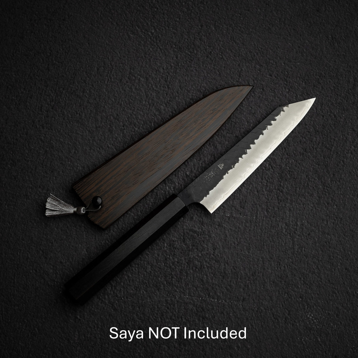 二唐刃物鍛造所 スーパーゴールド2 黒打ち 槌目 ペティナイフ 150mm
