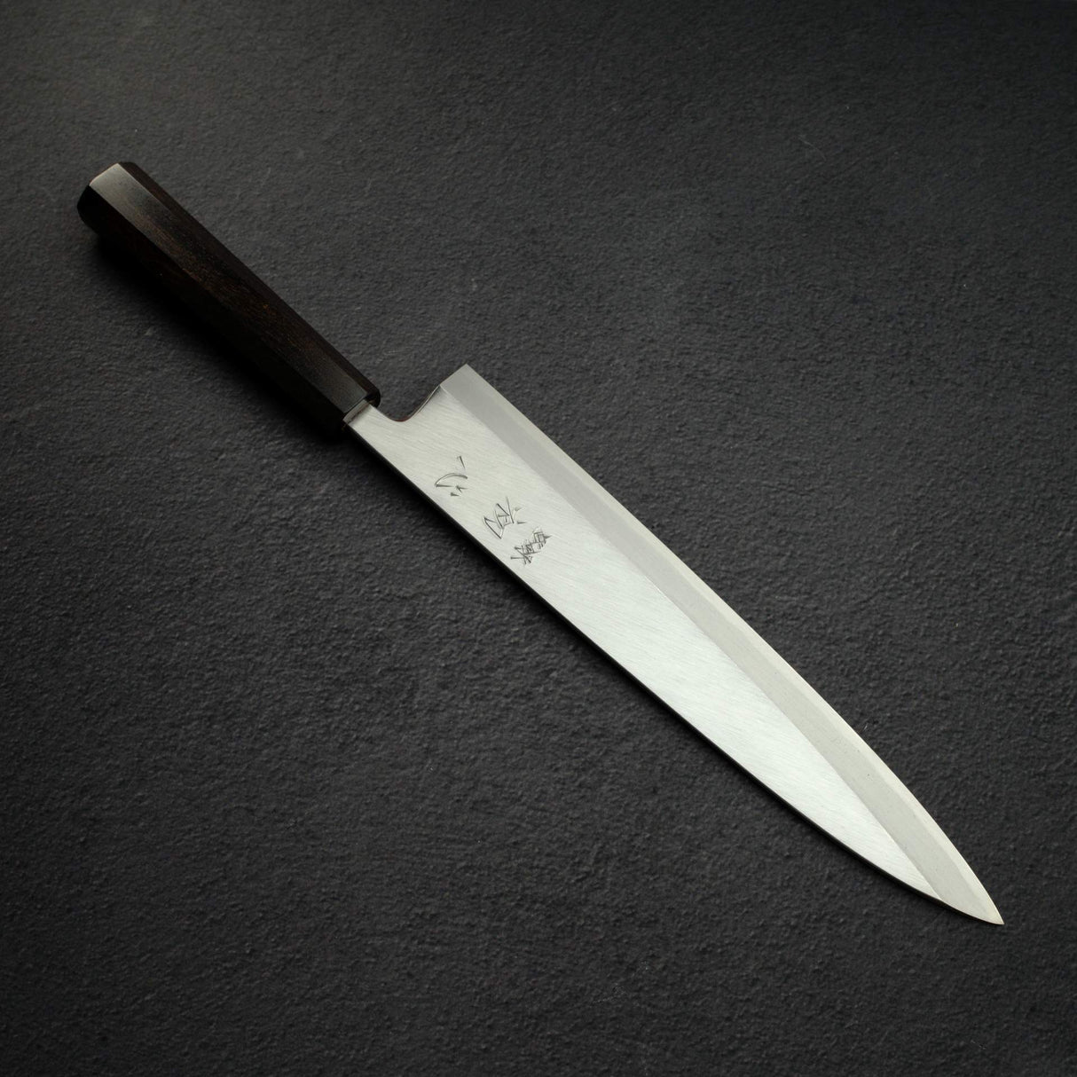 初心 x 明神利器制作所 白鷺 白二鋼 身卸出刃 左利き用 270mm
