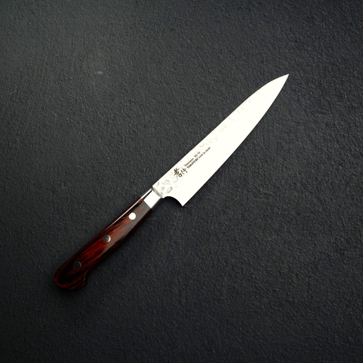 青木刃物製作所 VG10 33層槌目ダマスカス ペティナイフ 150mm