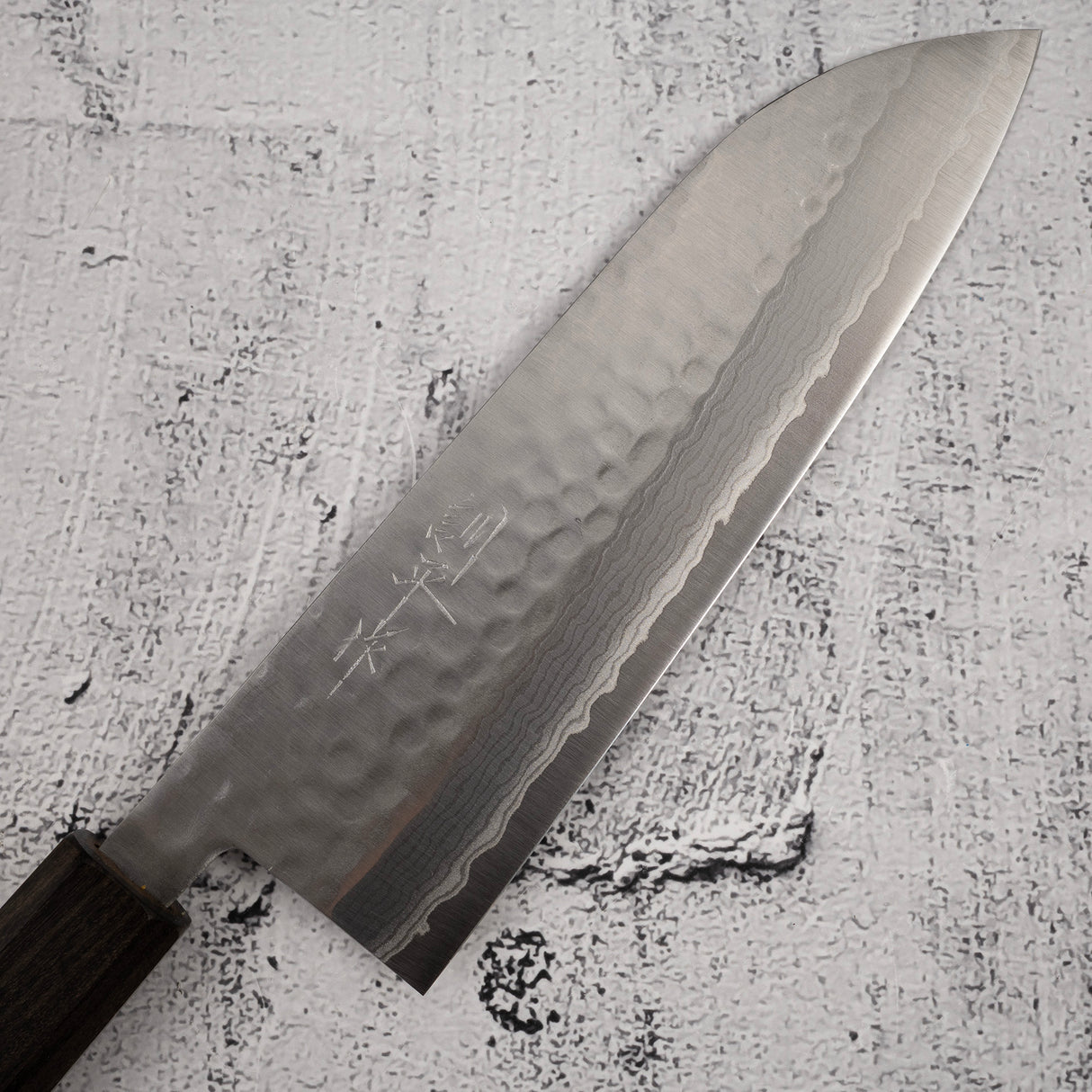 増谷打刃物 黒龍 V金10号 ダマスカス 槌目 三徳 170mm