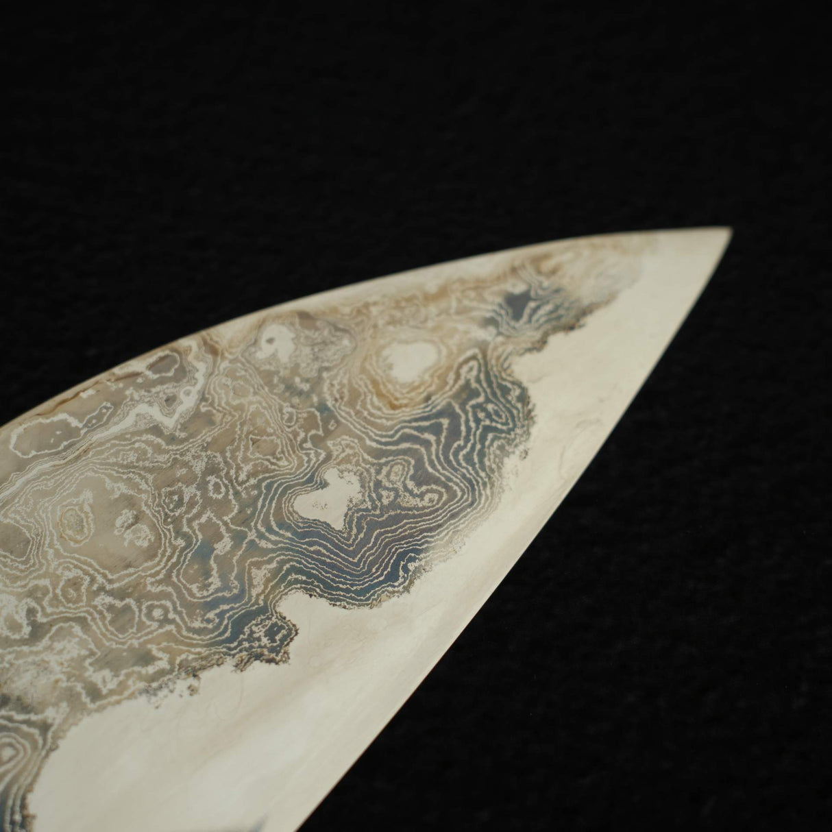間中刃物鍛錬所 x XINGUO 青一鋼 白雲炎 ダマスカス 牛刀 300mm