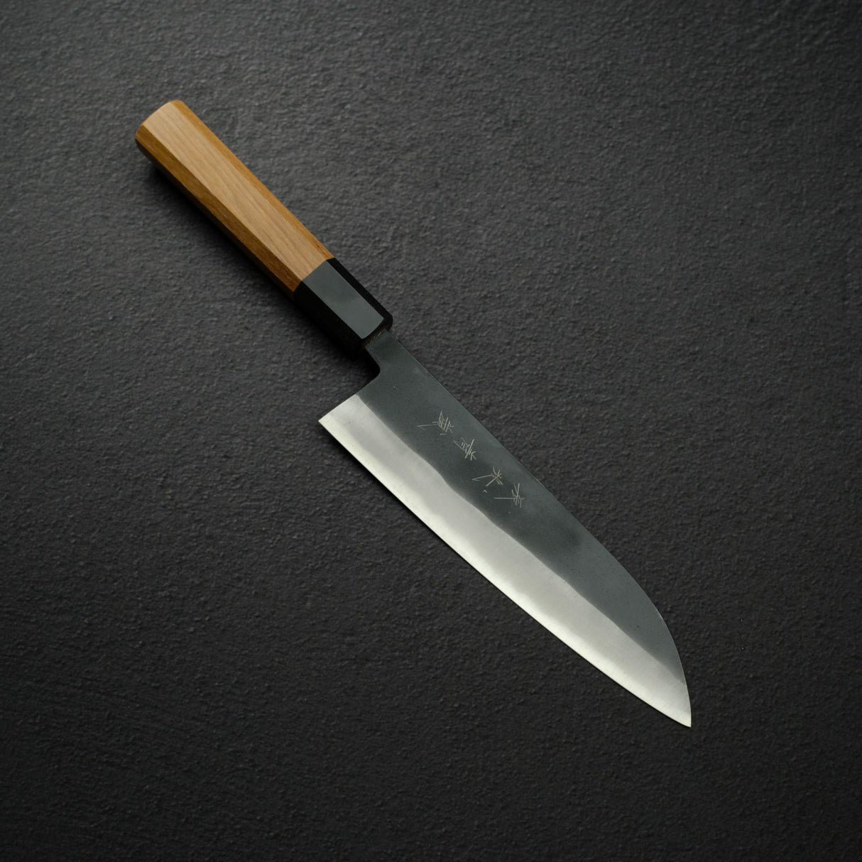 加茂藤刃物 青藍 AS 黒打ち 三徳 180mm