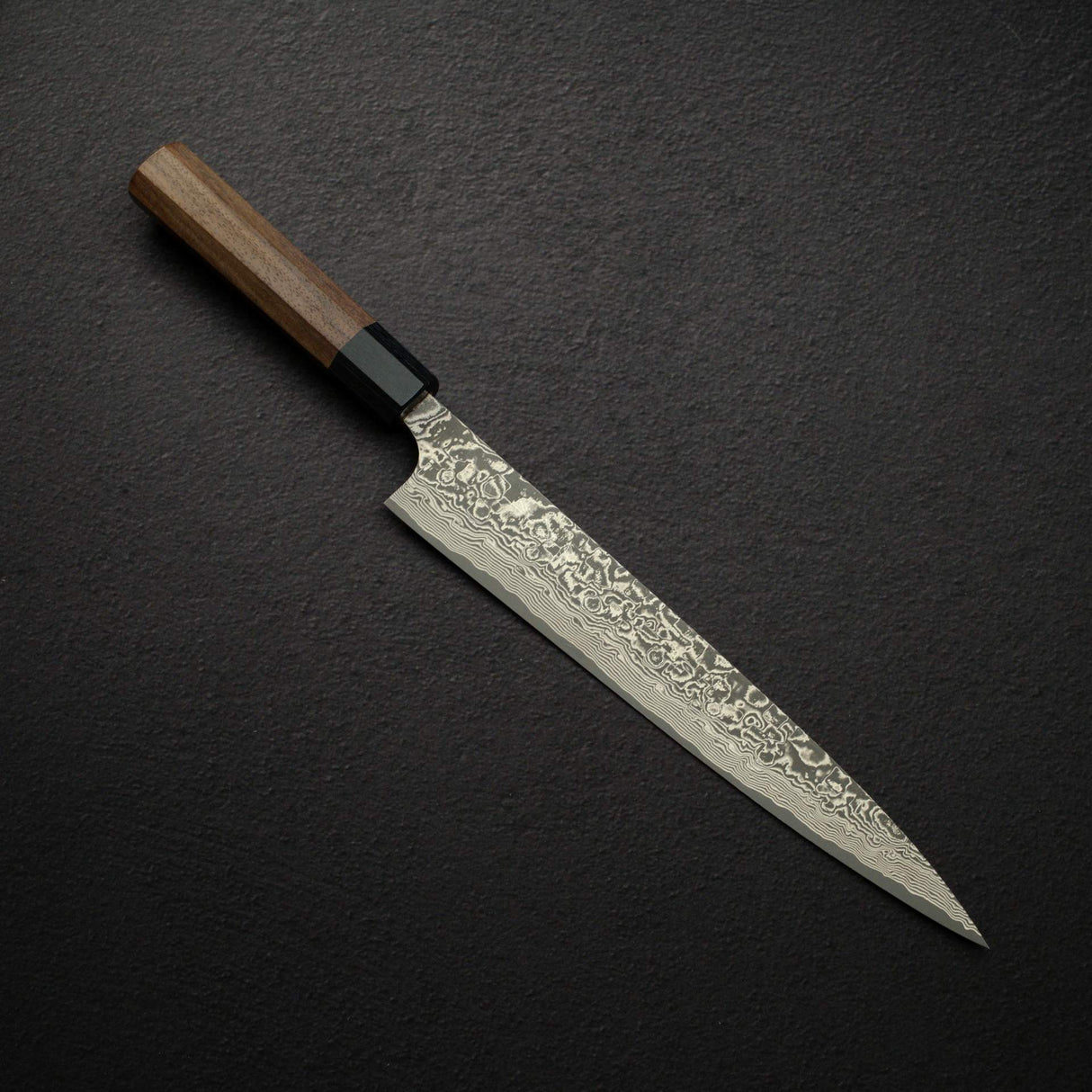 佐治打刃物 SG2 ブラックダマスカス 筋引 240mm ローズウッドハンドル