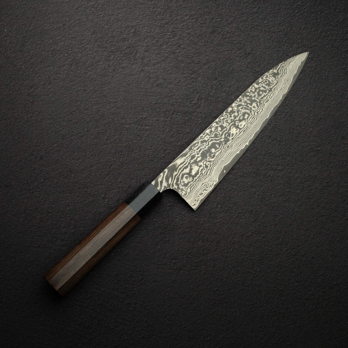 佐治打刃物 スーパーゴールド2 ブラックダマスカス 牛刀 210mm
