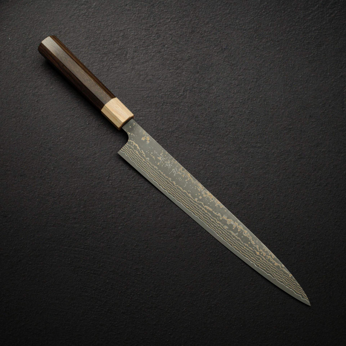 佐治打刃物 V金10号 ゴールドダマスカス 筋引 270mm