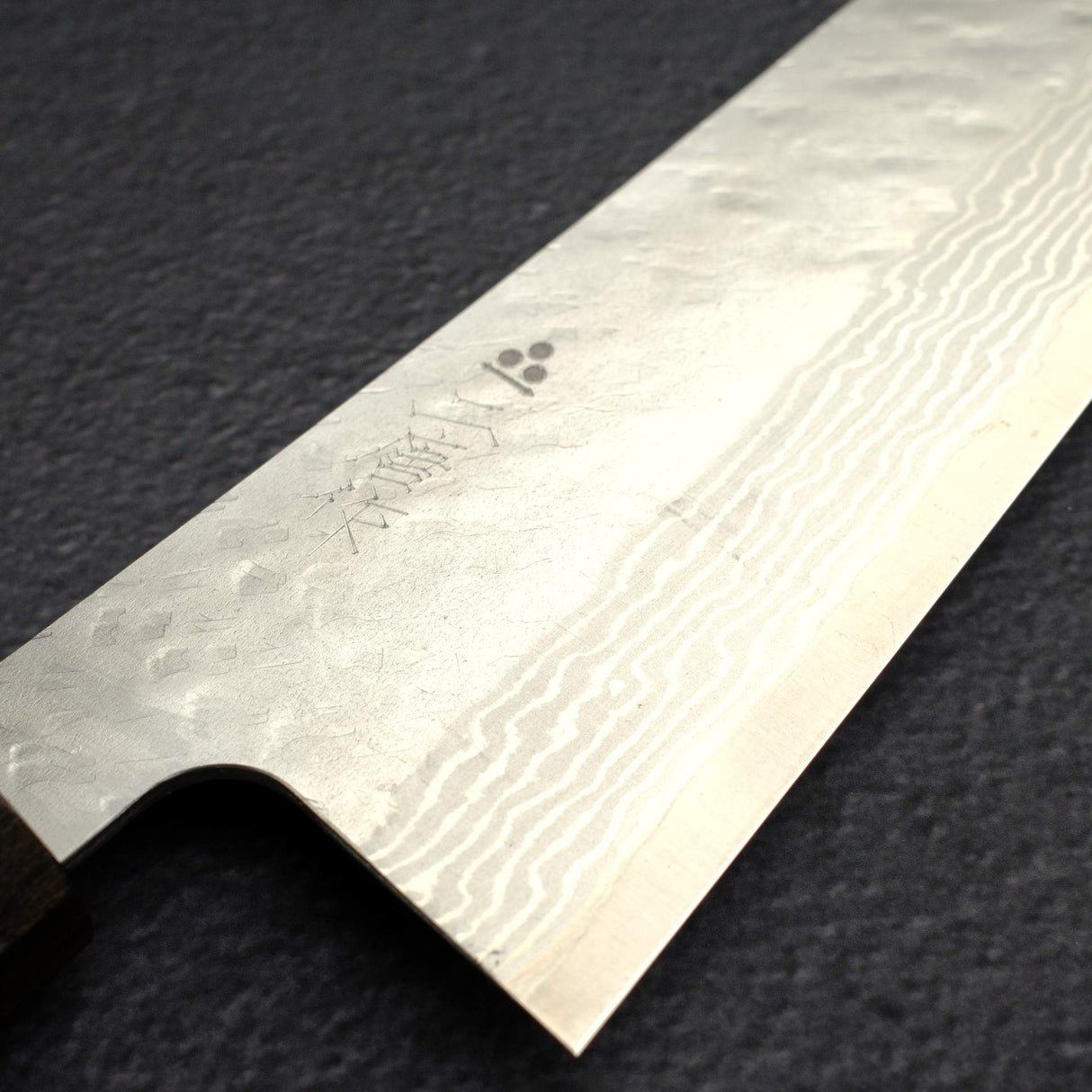 二唐刃物鍛造所 VG10 ダマスカス 槌目 切付牛刀 240mm