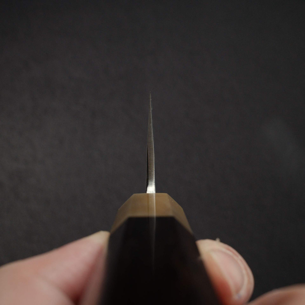 直人 青一鋼 ダマスカス 黒打ち 三徳 180mm