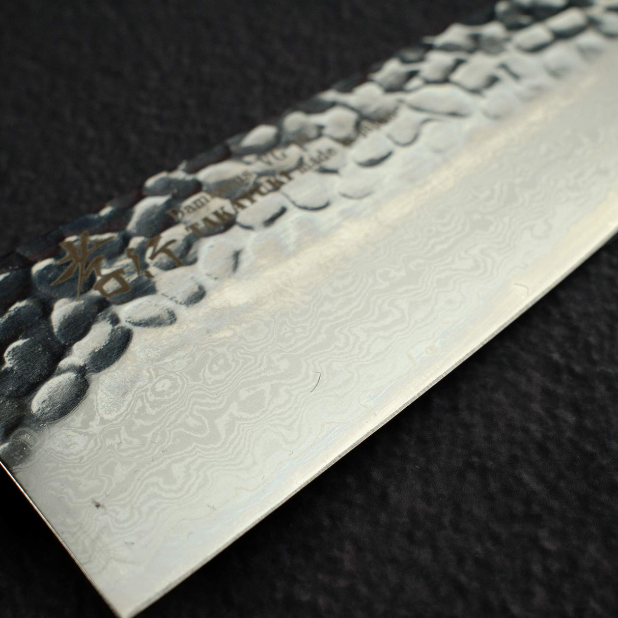 青木刃物製作所 VG10 33層ダマスカス 三徳 170mm チークハンドル