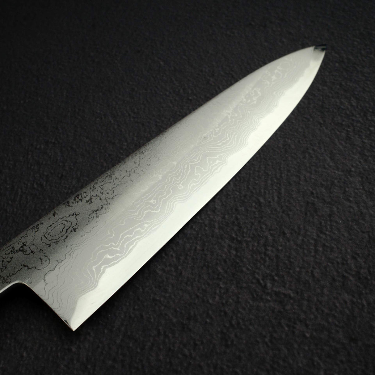 田中一之刃物製作所 白一鋼 ダマスカス 牛刀 210mm