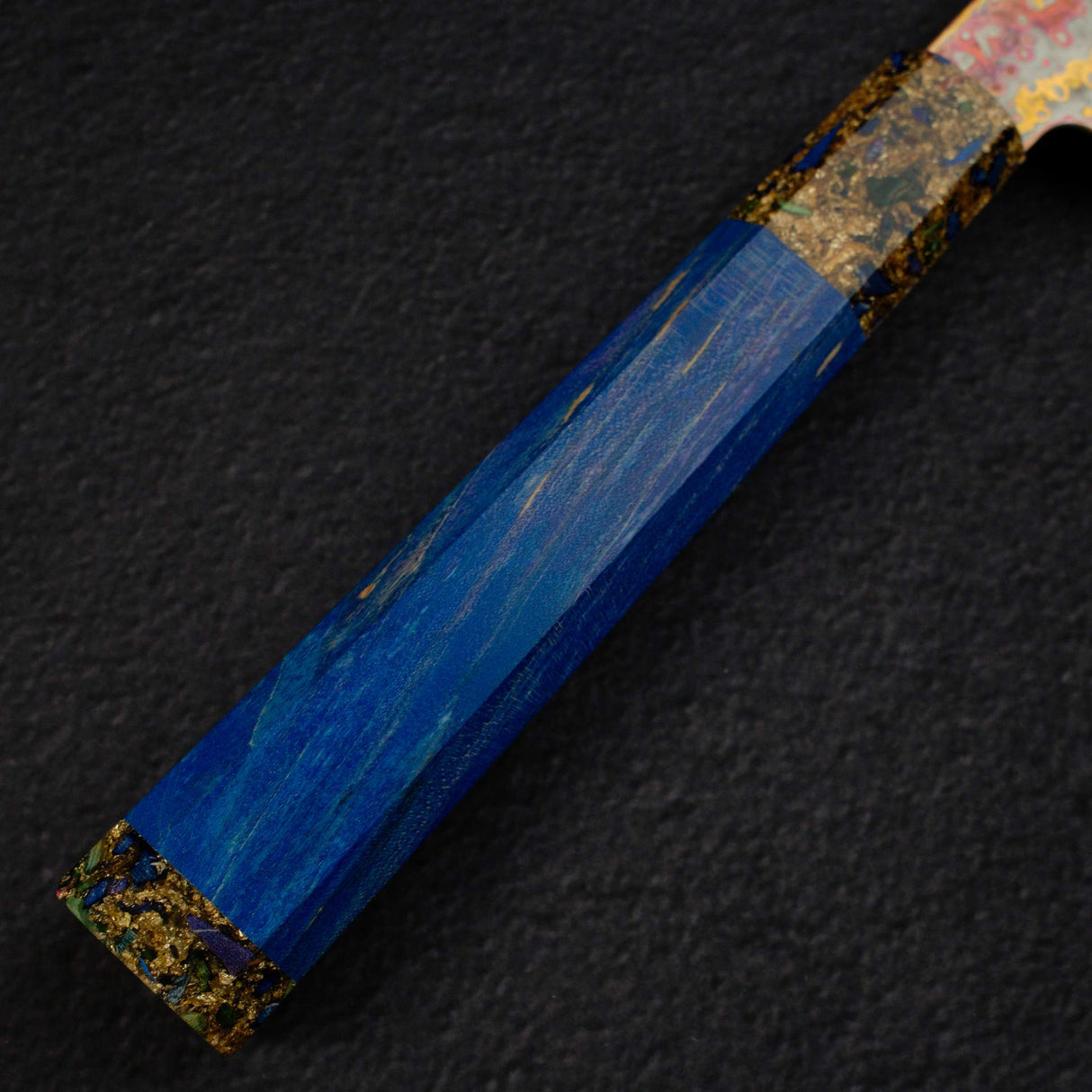 初心 孔雀 V金2号 レインボーダマスカス 筋引 270mm