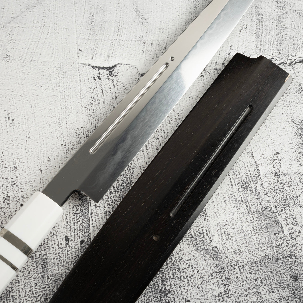 池田鍛錬所 青一鋼 水本焼 柳刃 300mm 盛箸セット #2