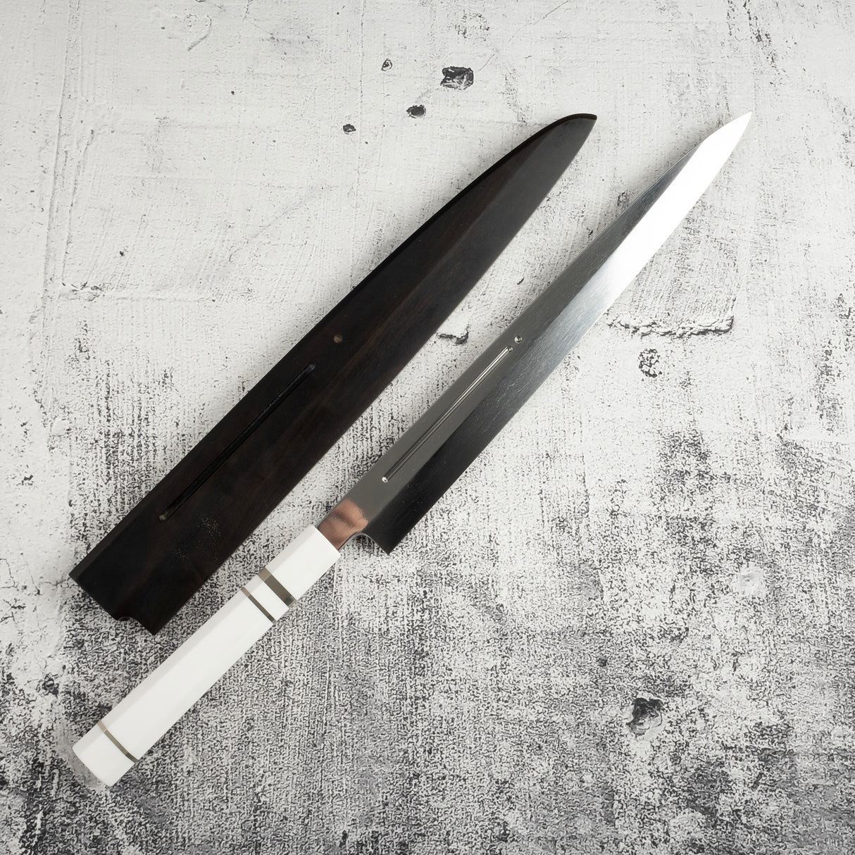 池田鍛錬所 青一鋼 水本焼 柳刃 300mm 盛箸セット #1