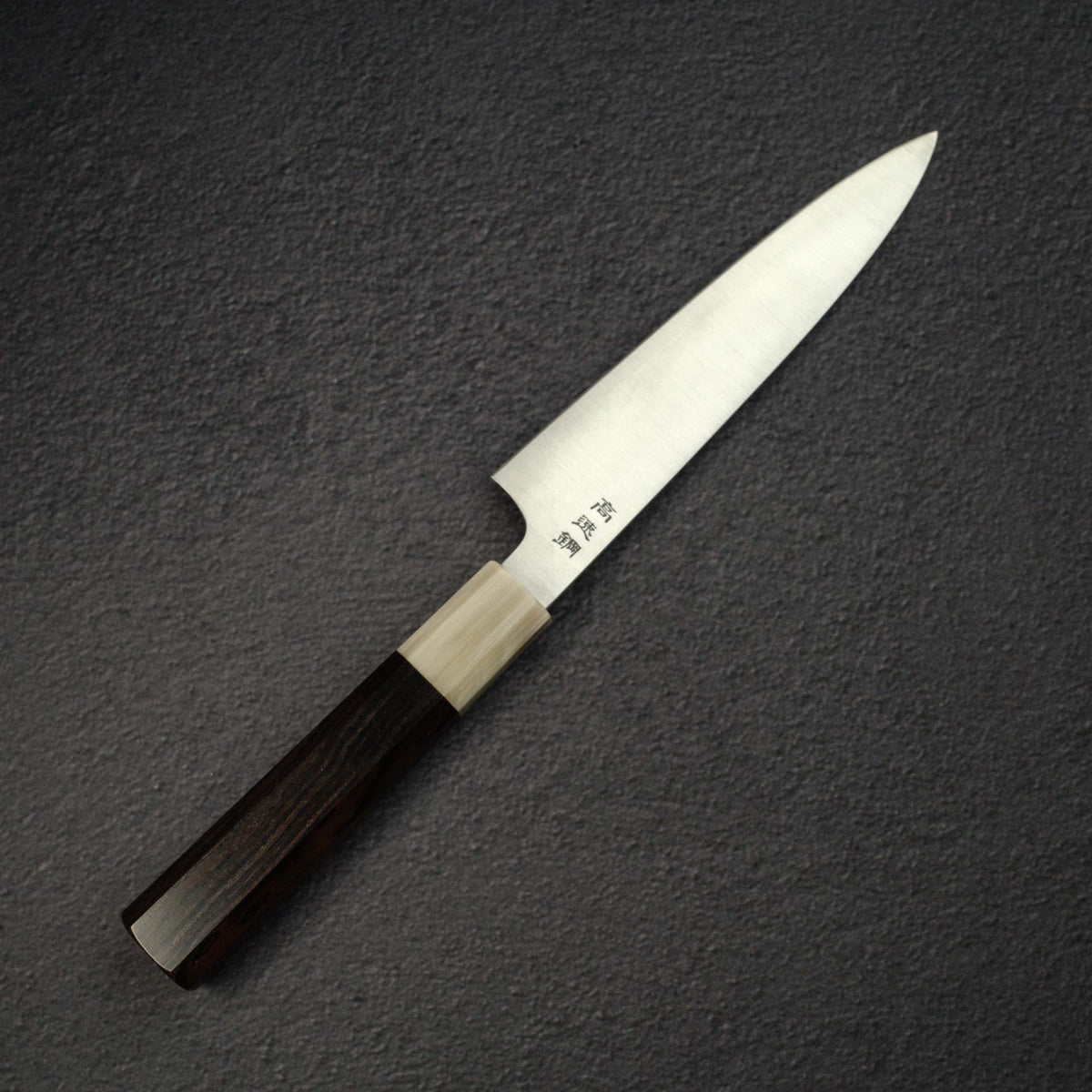 Sukenari YXR7 Petty 165mm, Ebony Handle with Blonde/Marble Ferrule