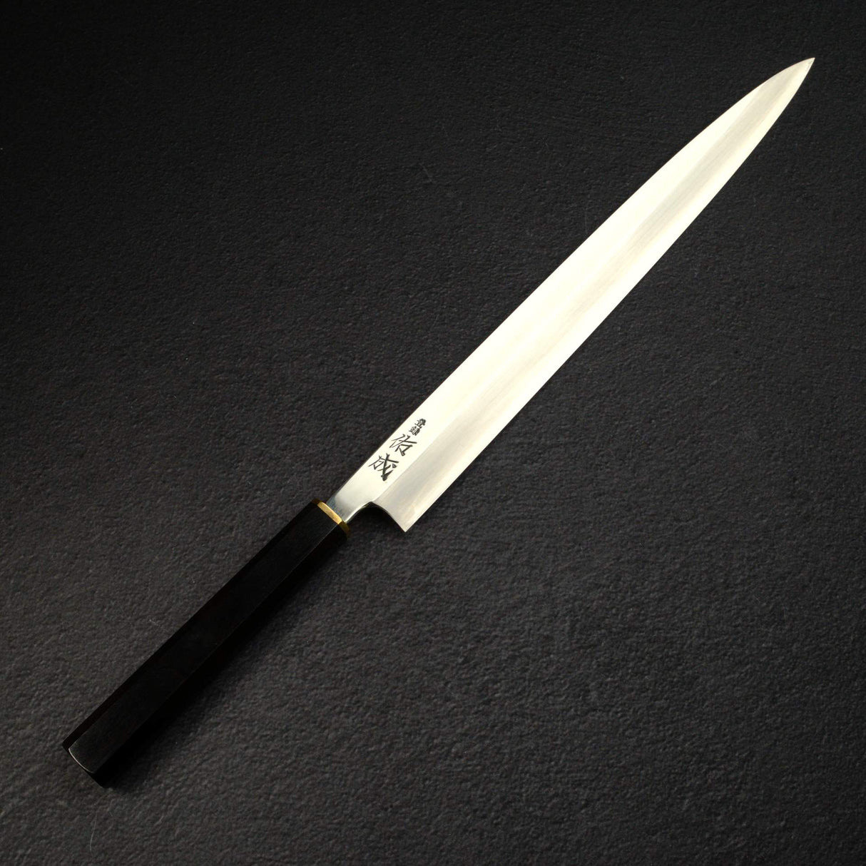 Sukenari HAP40 Mirror Polished Yanagiba 330 mm, Ebony Brass Handle