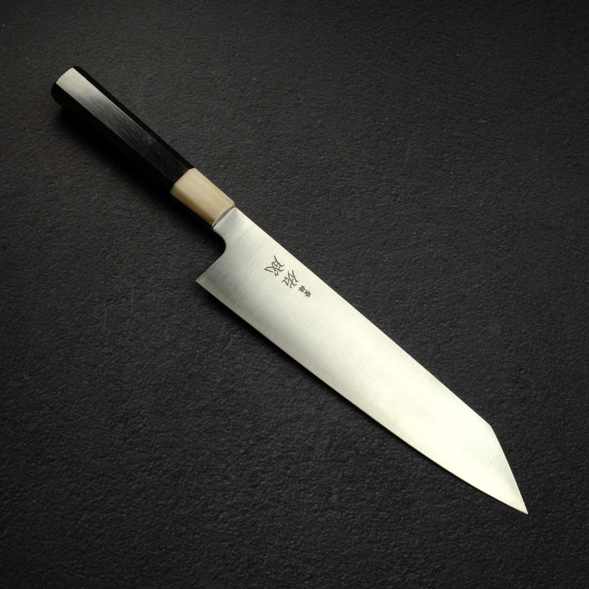 Sukenari SG2 Hairline K-tip Gyuto 240mm, Ebony Handle with Blonde/Marble Ferrule
