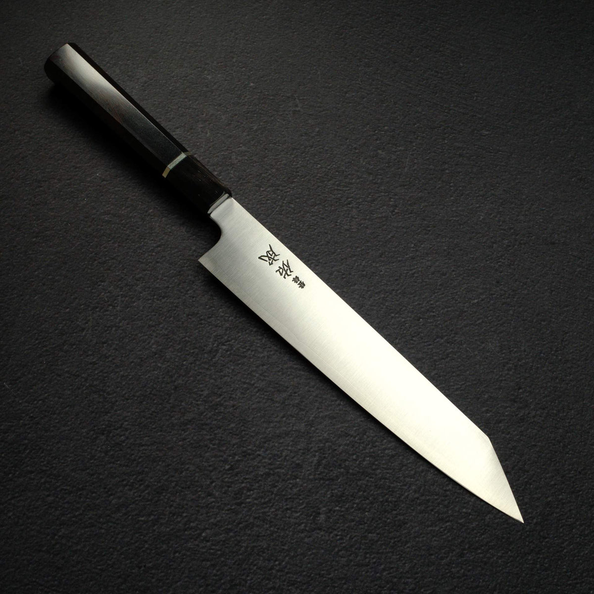 Sukenari SG2 Hairline K-tip Gyu-hiki 240mm, Ebony Handle with Spacer