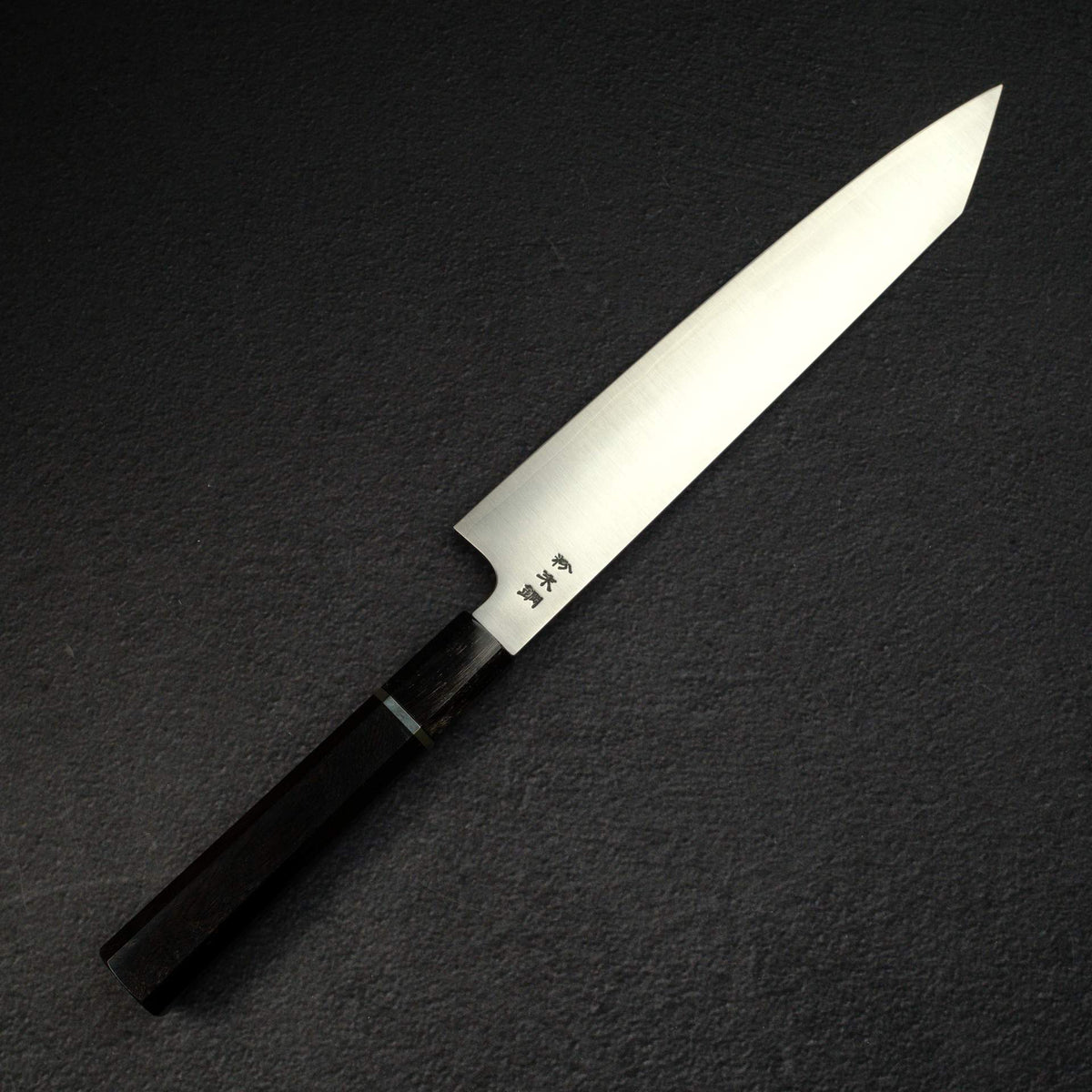 Sukenari SG2 Hairline K-tip Gyu-hiki 240mm, Ebony Handle with Spacer