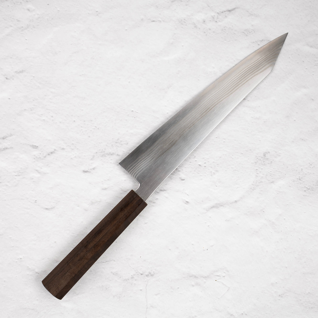 初心 銀霜 銀三鋼 ニッケルダマスカス 切付牛刀 240mm
