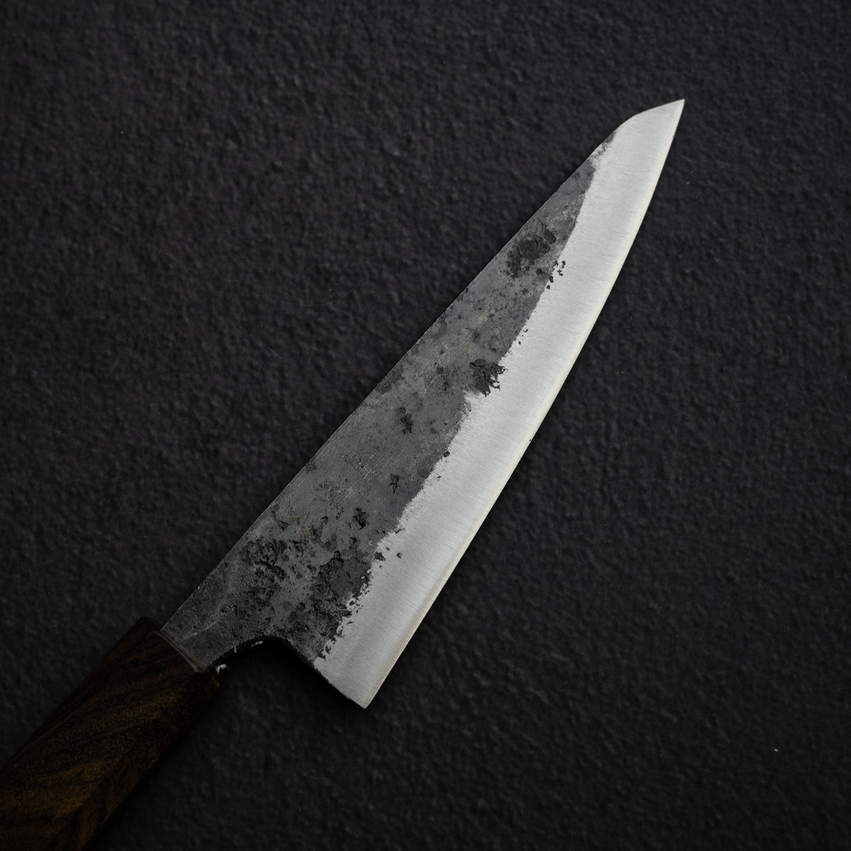 初心 黒鉄 青二鋼 黒打ち 両刃 骨スキ 150mm