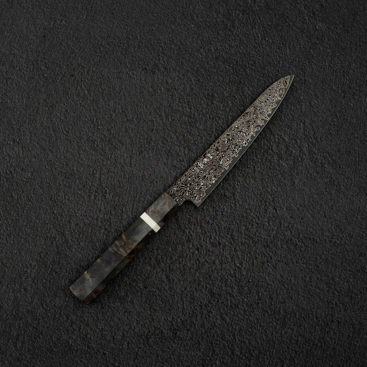 初心 細氷 SG2 黒染め ダマスカス ペティナイフ 150mm
