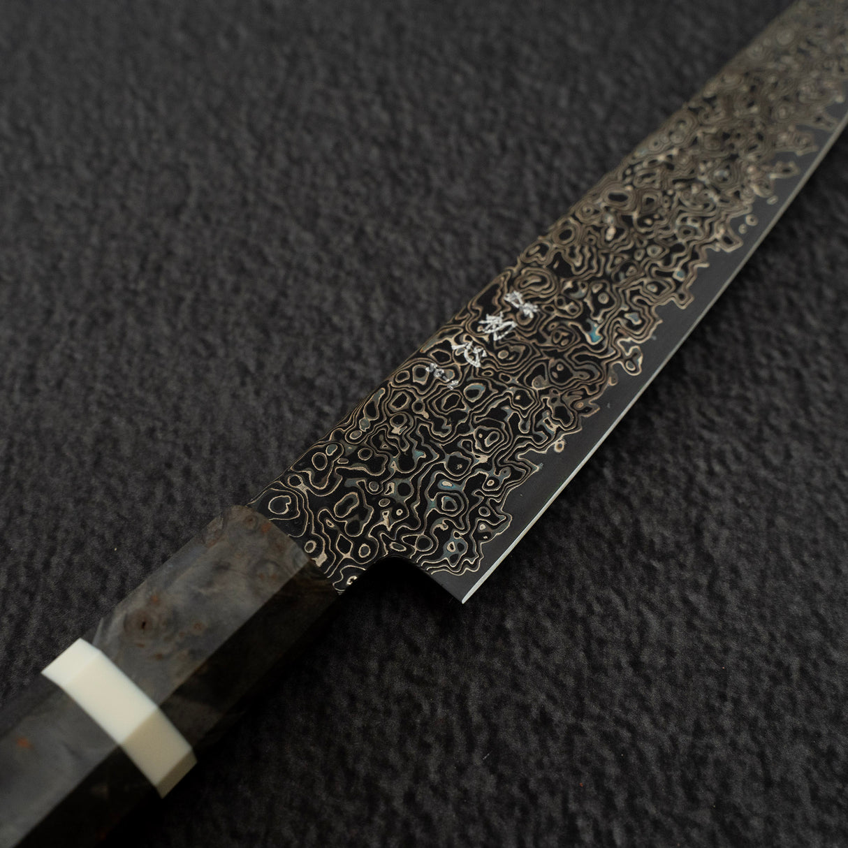 初心 細氷 SG2 黒染め ダマスカス ペティナイフ 150mm