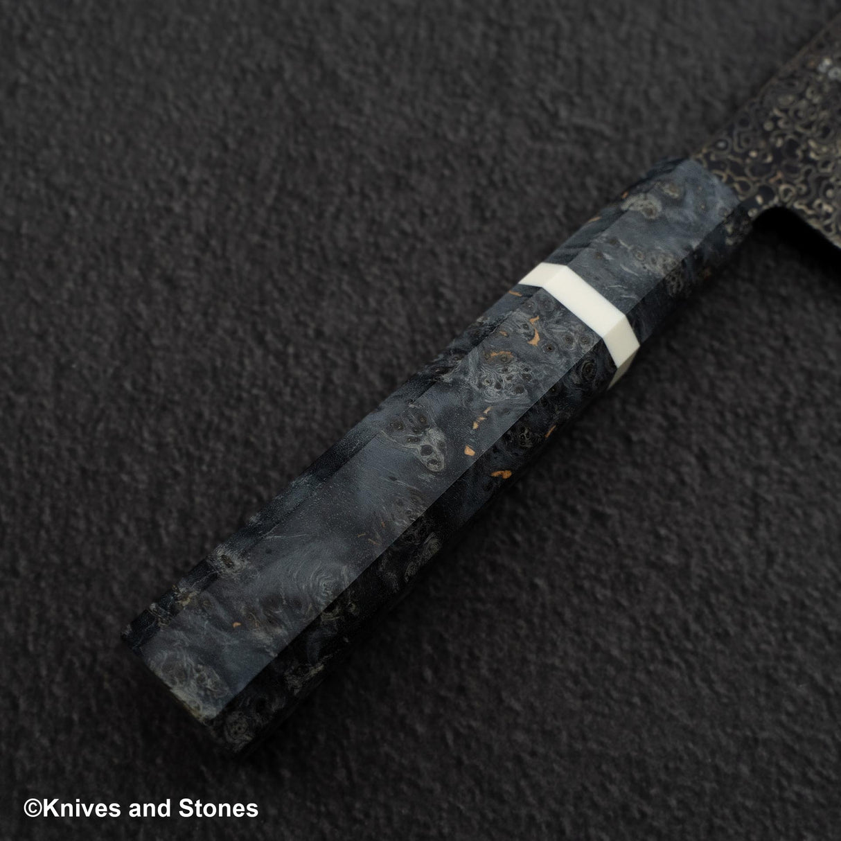 初心 細氷 SG2 黒染め ブラックダマスカス 三徳 180mm