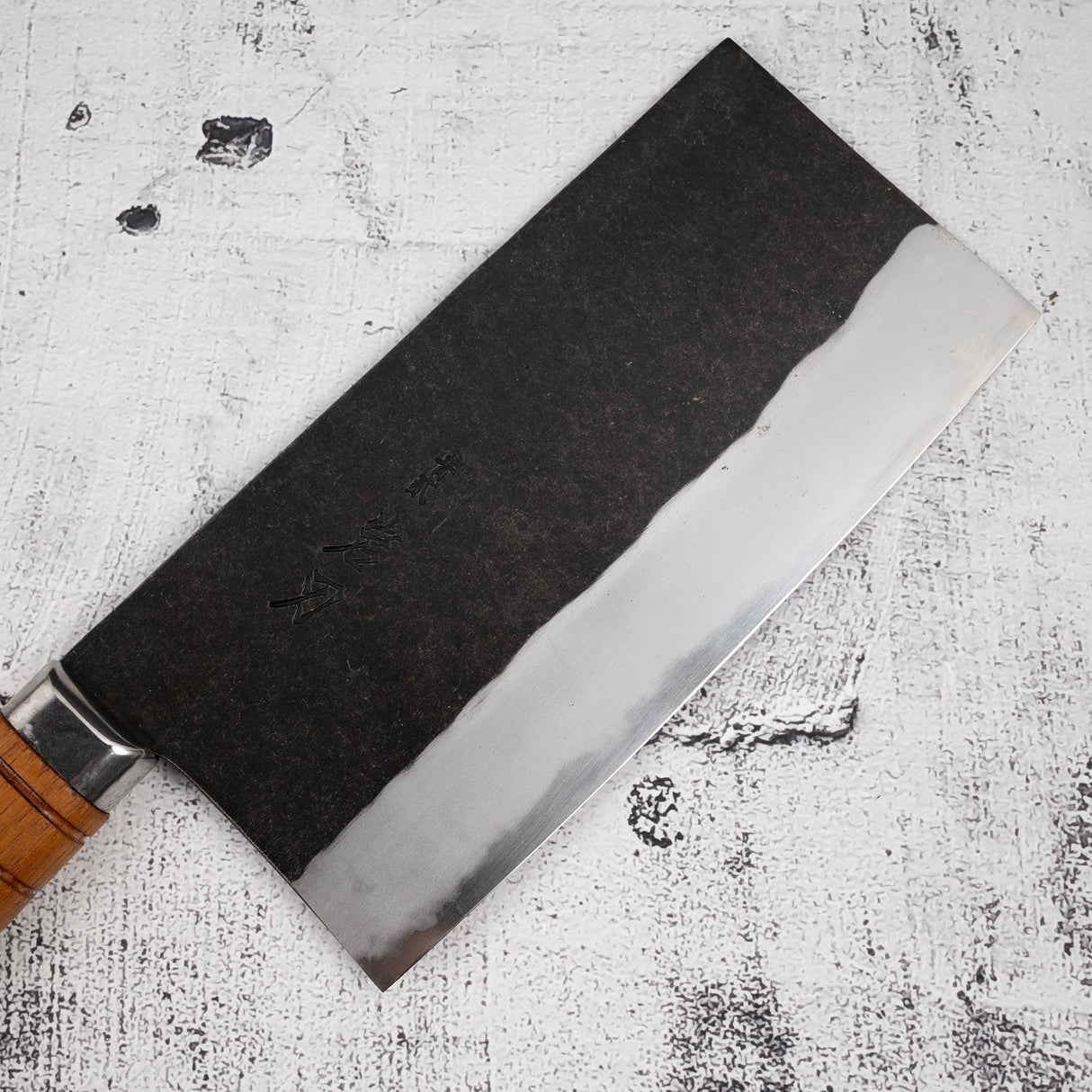 K&S 青二鋼 黒打ち 中華包丁 210mm