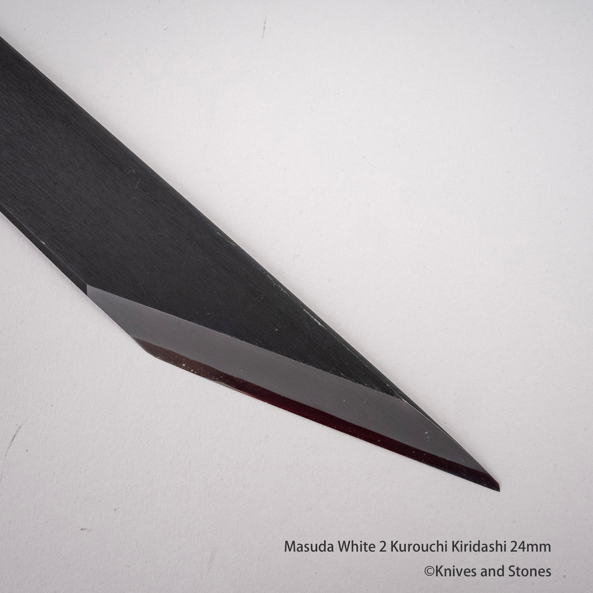 増田切出工場 白二鋼 黒打ち 切出 24mm
