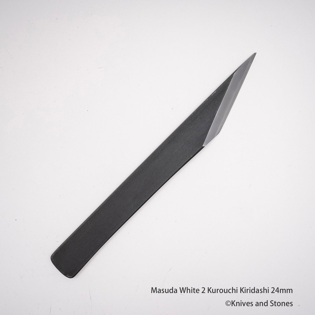 増田切出工場 白二鋼 黒打ち 切出 24mm