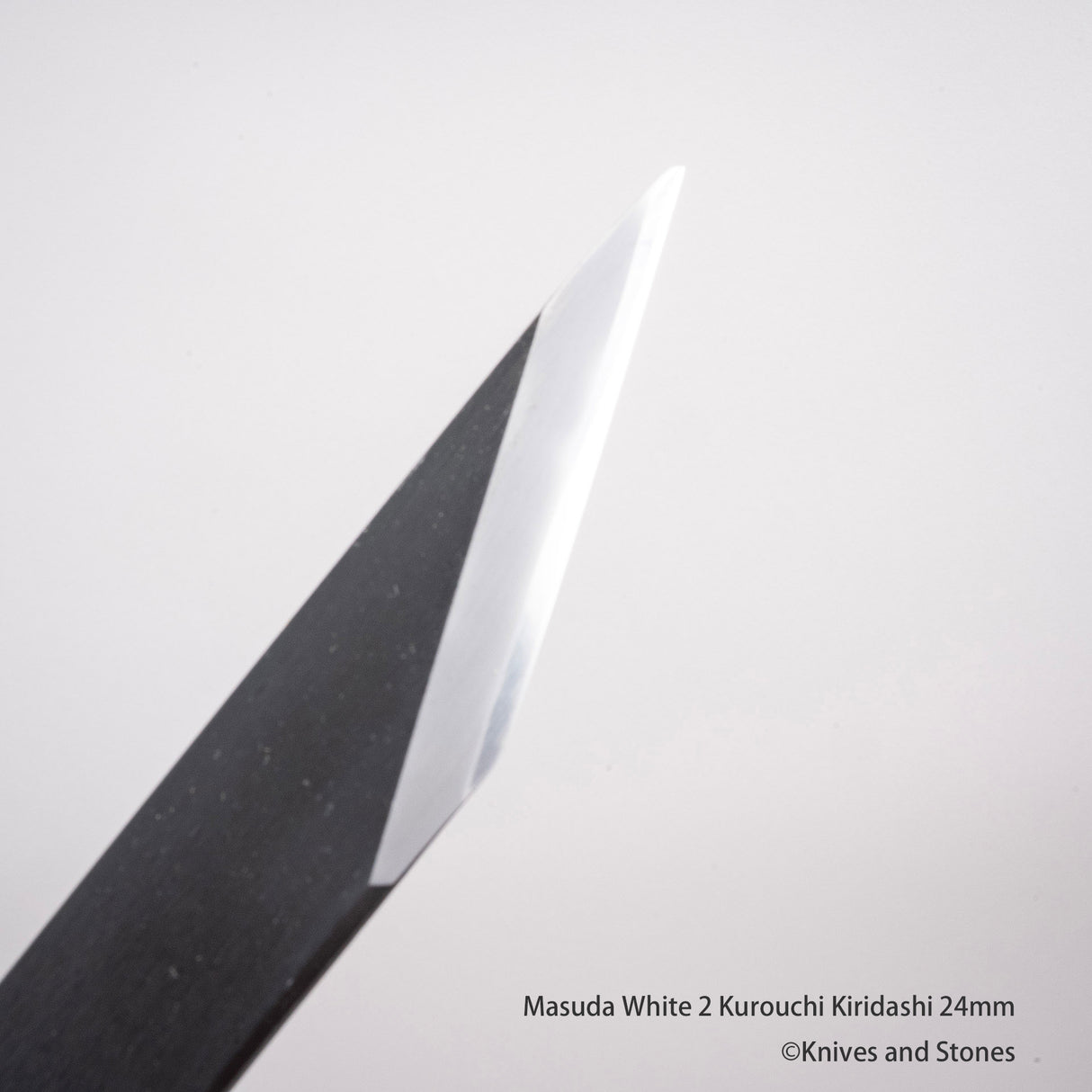 増田切出工場 白二鋼 黒打ち 切出 24mm