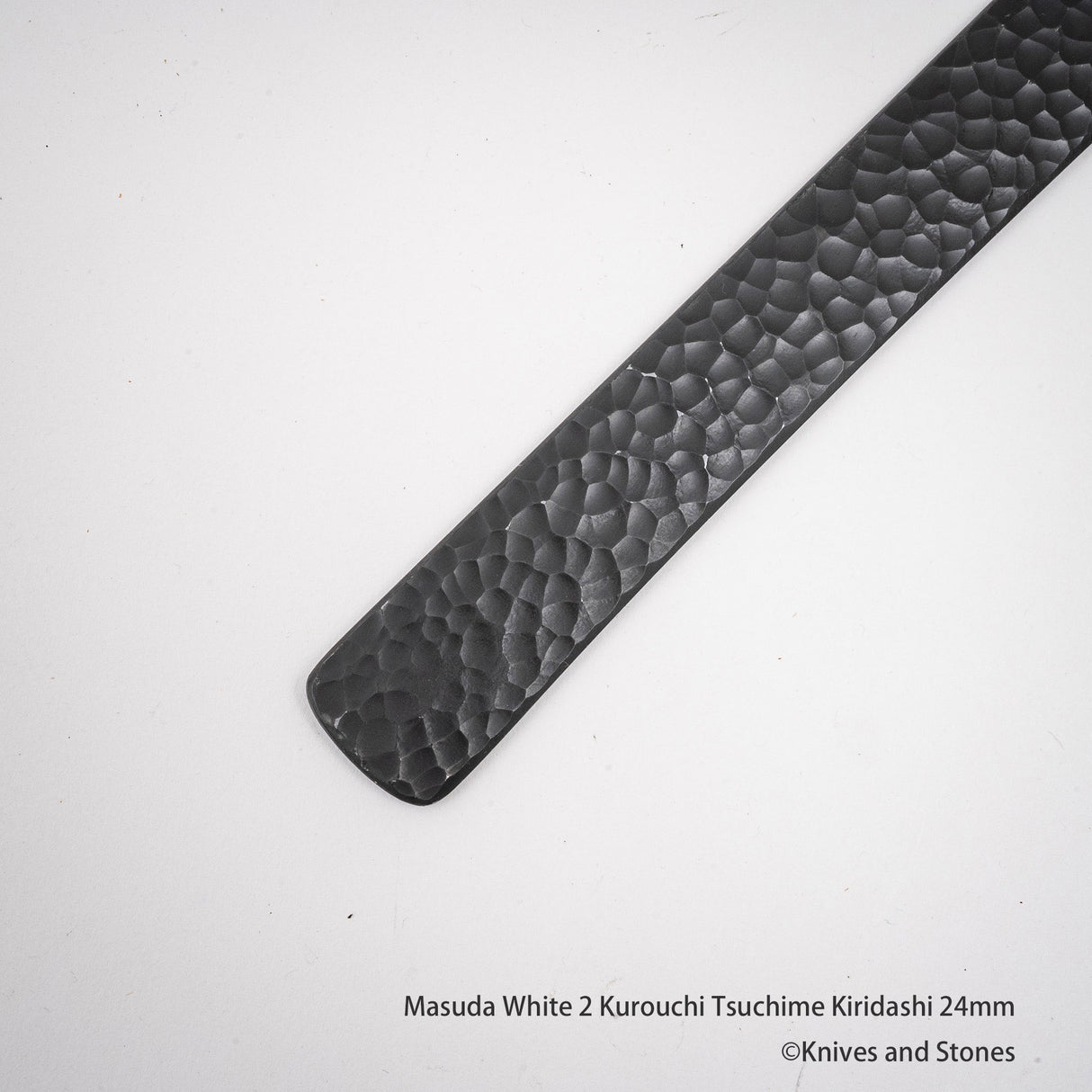 増田切出工場 白二鋼 黒打ち 槌目 切出 24mm