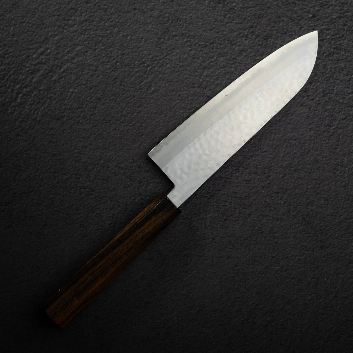 増谷打刃物 V金1号 槌目 三徳 170mm ブラックチャカテハンドル