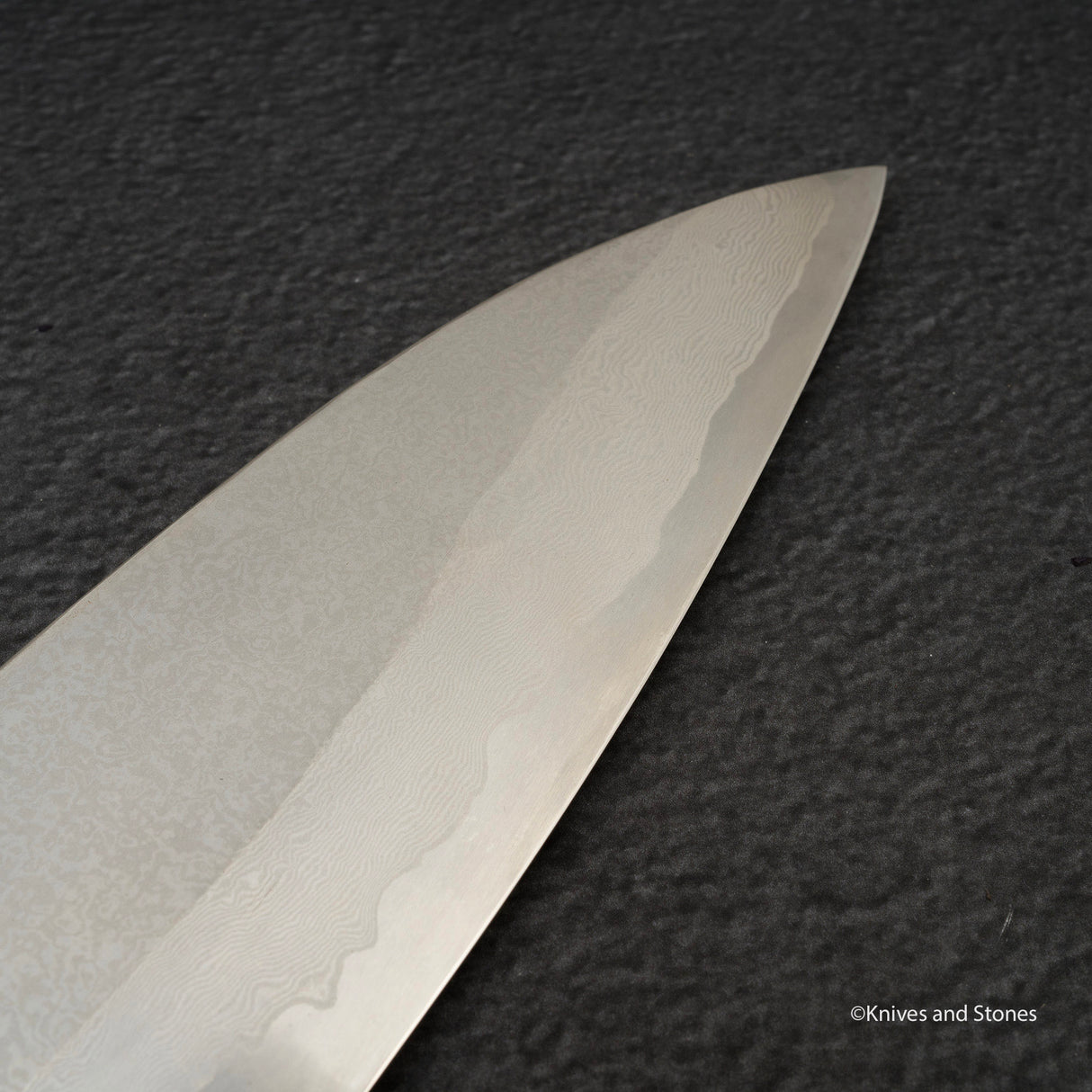 宮崎鍛冶屋 x 初心 銀三鋼 ダマスカス 牛刀 240mm スネークウッドハンドル